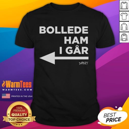 Alt Text: Top Princess Isabella stylishly wearing a Bollede Ham I Gar t-shirt, showcasing modern royal fashion.