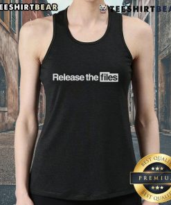 Stylish Top-Release-The-Files tank top featuring a bold graphic design, perfect for casual summer outfits.