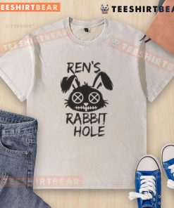 Top Rens Rabbit Hole Washed T-Shirt in soft cotton, featuring a relaxed fit and unique graphic design for casual wear.