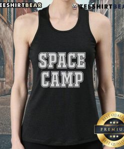 Alt Text: Retro 80s Space Camp University tank top featuring vibrant colors and a classic design, perfect for nostalgic fans.