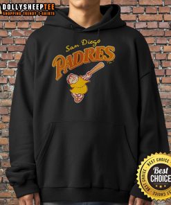Top San Diego Padres mascot hoodie for 2025 featuring vibrant team colors and logo, perfect for fans and collectors.