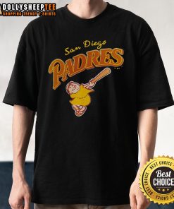 Top San Diego Padres Mascot 2025 T-Shirt featuring vibrant graphics and team colors, perfect for fans and collectors.