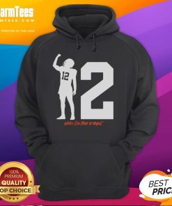 Stylish Top Shedeur Sanders 'When The Time Is Right' hoodie in black, perfect for casual wear and sports enthusiasts.