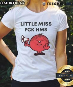 Stylish Top Shelley Blond Little Miss Fck HMS Ladies Tee featuring a fun graphic design, perfect for casual wear.