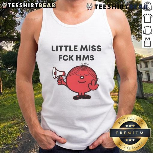 Top-Shelley-Blond-Little-Miss-Fck-HMS-Tank-Top featuring a stylish blonde model wearing a trendy tank top.
