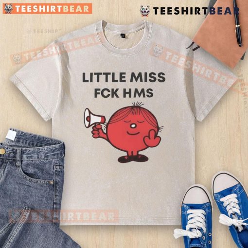 Top Shelley Blond Little Miss Fck HMS Washed T-Shirt displayed on a mannequin with a stylish background.