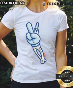 Top Skelly Victory Sign Peaceful Skeleton Hippie Ladies Tee featuring a vibrant skeleton making a peace sign.