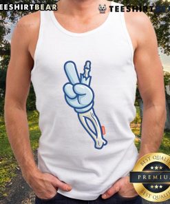 Top Skelly Victory Sign Peaceful Skeleton Hippie Tank Top featuring a vibrant skeleton design with a peace sign.