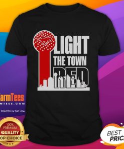 Alt Text: Top SMU Mustangs Light The Town Red T-Shirt featuring vibrant design for fans and supporters of SMU athletics.