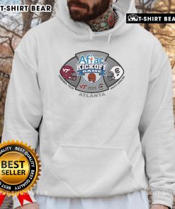2025 Aflac Kickoff Game hoodie featuring South Carolina Gamecocks vs Virginia Tech Hokies design, perfect for fans.