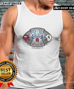 2025 Aflac Kickoff Game tank top featuring South Carolina Gamecocks vs Virginia Tech Hokies design.