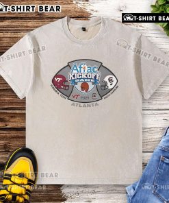 2025 Aflac Kickoff Game shirt featuring South Carolina Gamecocks vs Virginia Tech Hokies design in a washed style.