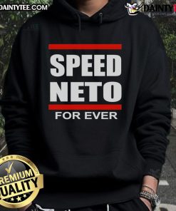Top Speed Neto For Ever Hoodie in black with stylish logo, perfect for casual wear and street style enthusiasts.