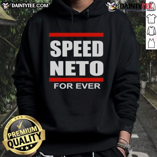 Top Speed Neto For Ever Hoodie in black with stylish logo, perfect for casual wear and street style enthusiasts.
