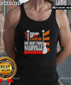 Top Stand Up To Cancer One Night From Nashville tank top featuring a stylish design for cancer awareness support.