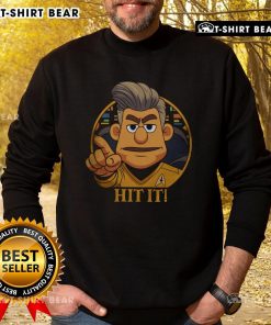 Top Star Trek Cartoon sweatshirt featuring Captain in a sci-fi parody design, perfect for fans of humorous space adventures.
