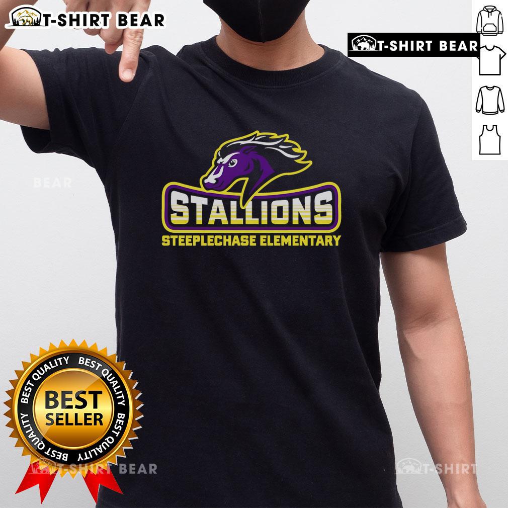 Top Steeplechase Elementary Stallions Small T Shirt Top Steeplechase Elementary Stallions Small T-Shirt featuring vibrant school colors and mascot design for young fans.
