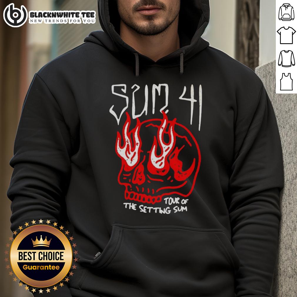 Top Sum 41 Tour Of The Setting Sum Skull Hoodie Top-Sum-41-Tour-Of-The-Setting-Sum-Skull-Hoodie featuring a stylish skull design for fans of Sum 41's tour merchandise.