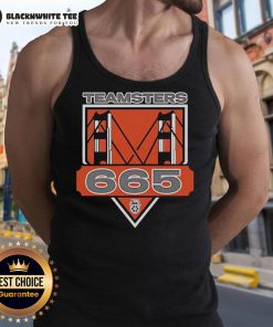Top Teamsters Local 665 tank top featuring bold logo and comfortable design, perfect for union pride and casual wear.