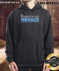 Top The Transexual Menace Texas hoodie honoring trans elders since 1993, featuring vibrant design and bold lettering.