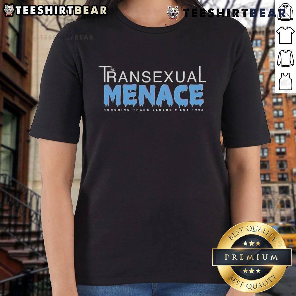 Top The Transexual Menace Texas Honoring Trans Elders Est 1993 Ladies Tee Top The Transexual Menace Texas tee honoring trans elders established 1993, featuring vibrant design and bold message.