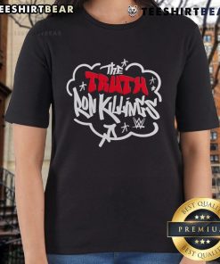 Stylish ladies tee featuring 'Top The Truth' design by Ron Killings, perfect for fans of wrestling and trendy apparel.