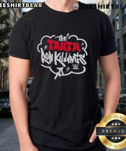 Top The Truth Ron Killings T-Shirt featuring bold graphics and vibrant colors, perfect for wrestling fans.