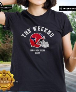 Top-The-Weeknd-Houston-Texans-2025-Ladies-Tee featuring a stylish design for fans, perfect for game day and casual wear.