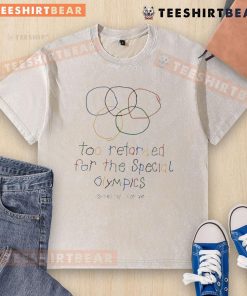 Top Too Retarded for the Special Olympics washed t-shirt featuring bold graphic design and vibrant colors.