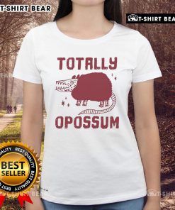 Stylish Top Totally Opossum Ladies Tee featuring a playful opossum graphic, perfect for casual wear and animal lovers.