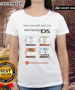 Alt Text: Top Train Yourself With The Nintendo DS Ladies Tee featuring a stylish design for gaming enthusiasts.