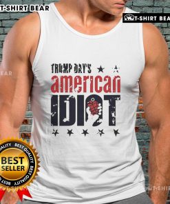 Top Trump Days American Idiot tank top featuring bold graphic design, perfect for casual wear and expressing your style.