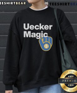 Cozy Top Uecker Magic Bob Uecker sweatshirt featuring vibrant graphics and a comfortable fit, perfect for fans.