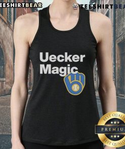 Top Uecker Magic Bob Uecker tank top featuring a vibrant design celebrating the legendary broadcaster and comedian.