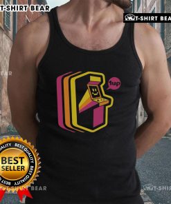 Stylish Top Vintage Arcade Stripes Tank Top featuring colorful retro stripes, perfect for casual summer outfits.