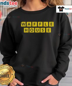 Stylish Top Waffle House 2025 sweatshirt in vibrant colors, perfect for casual wear and Waffle House enthusiasts.