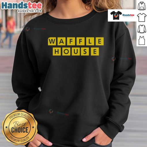 Stylish Top Waffle House 2025 sweatshirt in vibrant colors, perfect for casual wear and Waffle House enthusiasts.