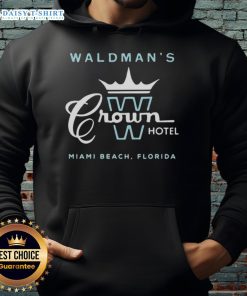 Top Waldman's Crown Hotel Miami Beach hoodie featuring vibrant design and cozy fit for stylish beach outings.
