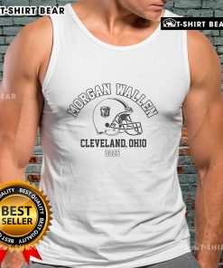 Alt Text: Top Wallen X Cleveland Browns I'm The Problem Tour 2025 tank top featuring bold graphics and team colors.