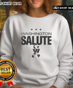Alt Text: Top Washington Commanders 2025 Military Appreciation Day logo sweatshirt featuring vibrant team colors and design.