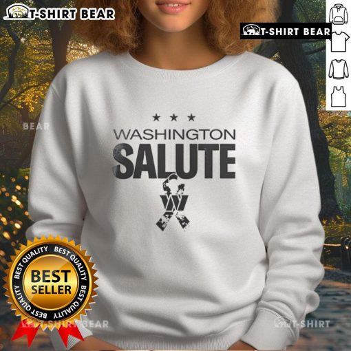 Alt Text: Top Washington Commanders 2025 Military Appreciation Day logo sweatshirt featuring vibrant team colors and design.