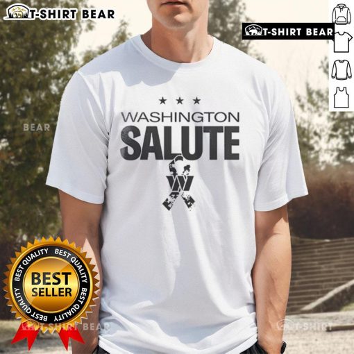 Alt Text: Top Washington Commanders 2025 Military Appreciation Day Logo T-Shirt featuring bold graphics and team colors.