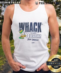 Top Whack The Quack Beat Oregon Ducks tank top featuring vibrant team colors and a bold graphic design.