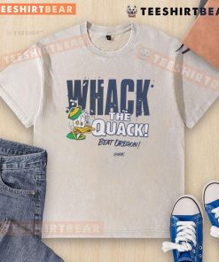 Top-Whack-The-Quack Oregon Ducks washed t-shirt featuring a vibrant design and comfortable fit for fans.