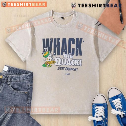 Top-Whack-The-Quack Oregon Ducks washed t-shirt featuring a vibrant design and comfortable fit for fans.