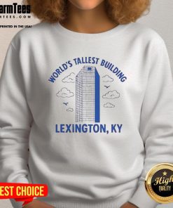 Lexington sweatshirt featuring the top world's tallest building design, perfect for urban style enthusiasts.
