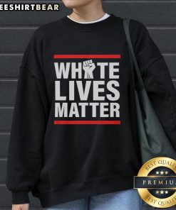 Top Dariusz Matecki White Lives Matter sweatshirt showcasing a stylish design and bold messaging for social awareness.