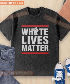 Top Dariusz Matecki White Lives Matter washed t-shirt, showcasing a stylish and bold statement for social awareness.