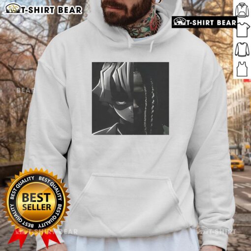 Cool Zenitsu X Von Big Face Hoodie featuring vibrant graphics and stylish design, perfect for anime fans.