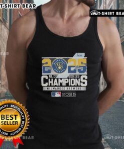 Good Milwaukee Brewers 2025 NLDS Champions tank top featuring team logo and vibrant colors, perfect for fans.
